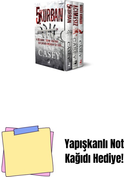 Jane Casey Maeve Kerrigan Serisi (10 Kitap) + Yapışkanlı Not Kağıdı