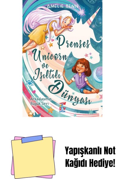 Prenses Unicorn ve Işıltılı Dünyası + Yapışkanlı Not Kağıdı