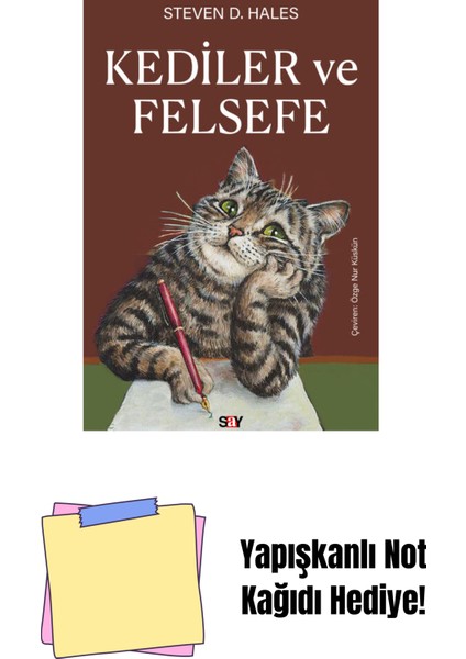 Kediler ve Felsefe + Yapışkanlı Not Kağıdı