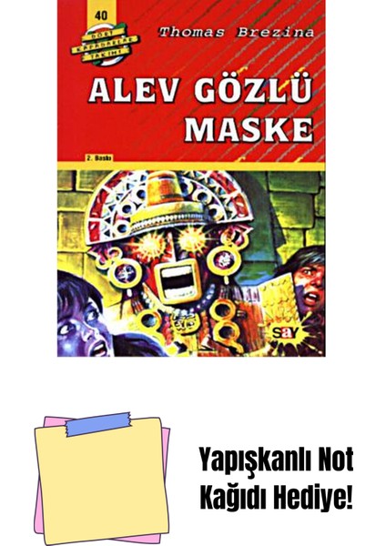 Alev Gözlü Maske + Yapışkanlı Not Kağıdı