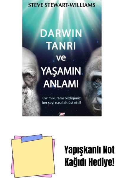 Darwin Tanrı ve Yaşamın Anlamı + Yapışkanlı Not Kağıdı