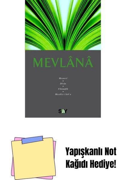 Mevlana + Yapışkanlı Not Kağıdı