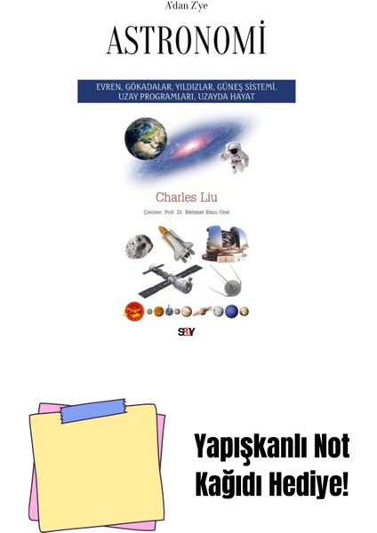 A Dan Z Ye Astronomi + Yapışkanlı Not Kağıdı