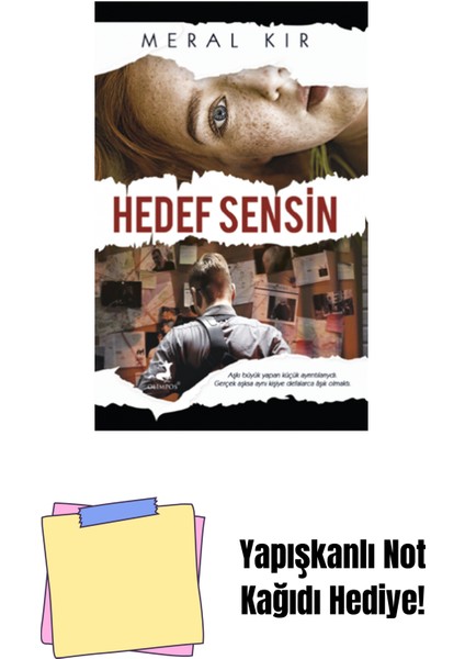 Hedef Sensin + Yapışkanlı Not Kağıdı