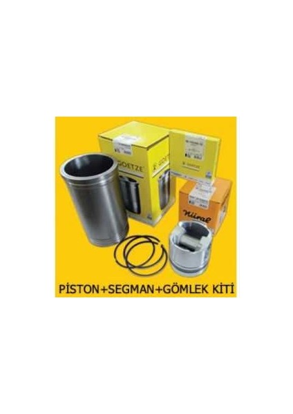 GOET877185910020AG - Segmanlı Piston 100 -040 Kısa 76 mm Clıo Kangoo 1.5