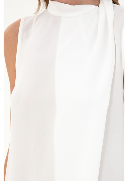 Kadın Krem Gömlek Kısa Kollu 50293821-VR071