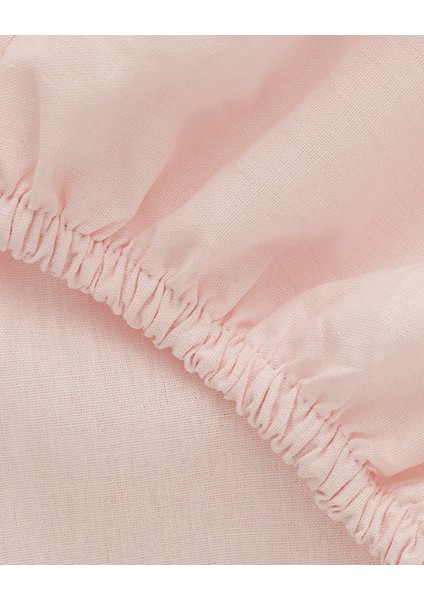 Düz Pamuklu Çift Kişilik Lastikli Çarşaf 160x200 cm Toz Pembe modelleri