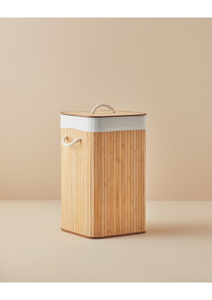 Fancy Katlanabilir Çamaşır Sepeti 35 x 35 x 60 Cm Bej fiyatları