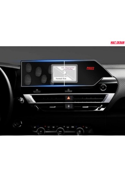 Citroen C4 X-C4 x Max 2025 Hayalet Gösterge ve Multimedya Uyumlu Mat Ekran Koruyucu modelleri