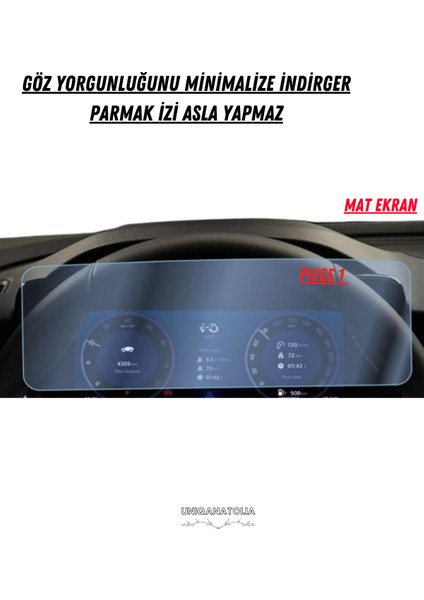 Skoda Superb 2024 Hayalet Ekran ve Multimedya Uyumlu Set Mat Ekran Koruyucu fiyatları