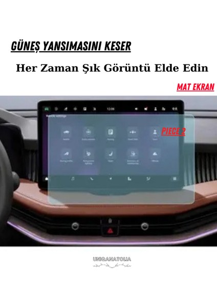Skoda Superb 2024 Hayalet Ekran ve Multimedya Uyumlu Set Mat Ekran Koruyucu modelleri