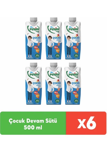 Çocuk Devam Sütü 500 ml x 6 Adet