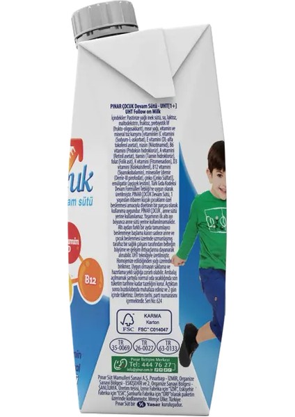 Çocuk Devam Sütü 500 ml x 6 Adet modelleri