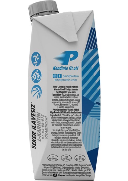 Vanilya Aromalı Proteinli Süt 500 ml x 6 Adet fırsatları