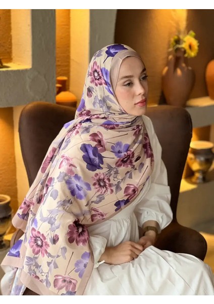 Fiori Desen Lina Şal - Kum Beji modelleri