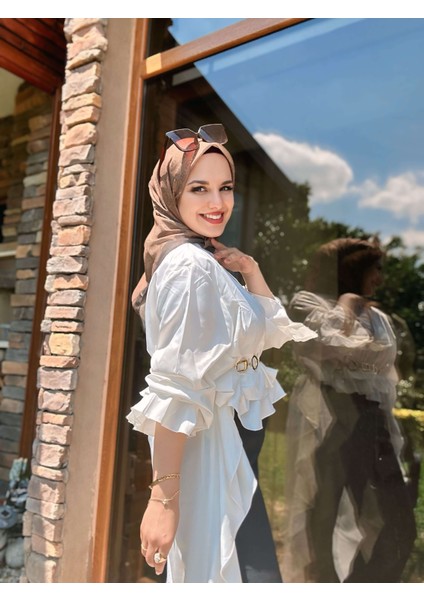 Mk Pamuk Eşarp - Bronz