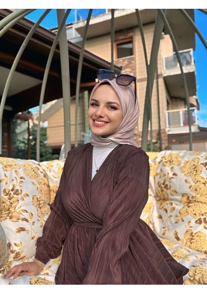 Mk Pamuk Eşarp - Gül Kremi