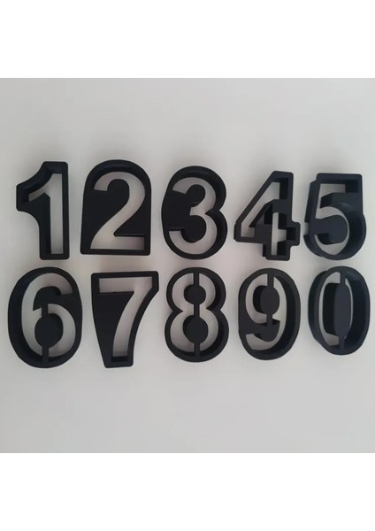 Sayılardan Oluşan Kurabiye Kalıbı 10'lu Set