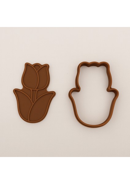 Lale Şeklinde Kurabiye Kalıbı ve Kesici modelleri