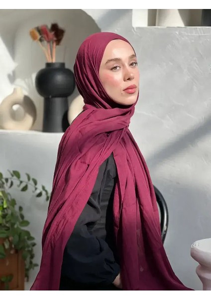 Neo Pamuk Şal - Vişne
