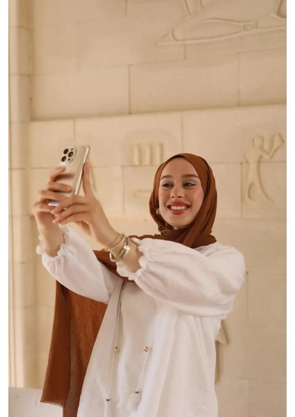 Neo Pamuk Şal - Karamel