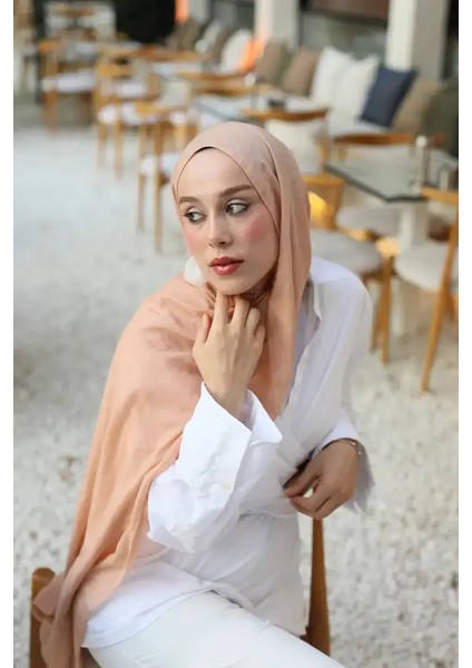 Neo Pamuk Şal - Somon