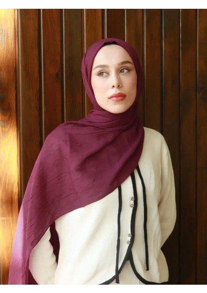 Modal Kraş Şal - Mürdüm