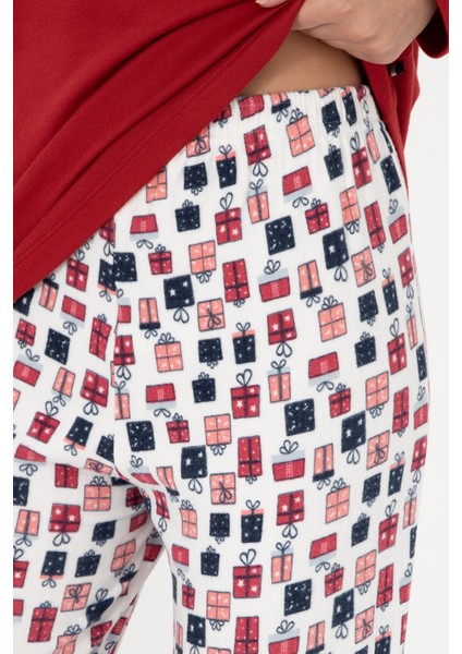 Kadın Bordo Pijama Takım 50303402-VR014