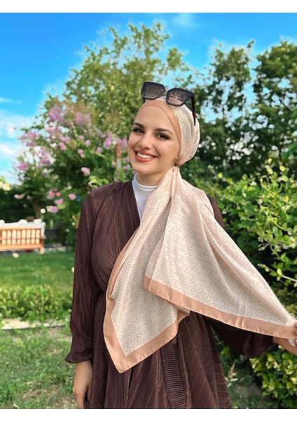 Mk Pamuk Eşarp - Krem-Somon fiyatları