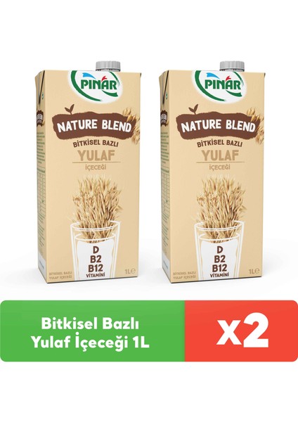 Nature Blend Bitkisel Bazlı Yulaf Içeceği 1 L Vegan Laktozsuz Ilave Şekersiz x 2 Adet modelleri