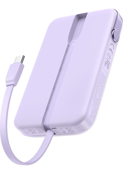 Uno Dahili Kablolu 10.000 Mah 30W Hızlı Şarj Powerbank, Mor, 35604B fiyatları