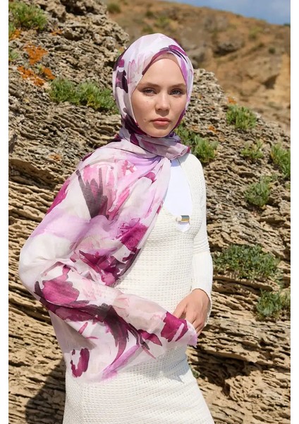 Mirelya Desen Aya Şal - Pembe