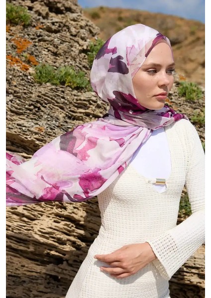 Mirelya Desen Aya Şal - Pembe fiyatları