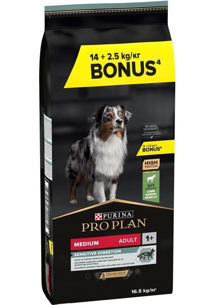 Sensitive Digestion Kuzulu ve Pirinçli Orta Irk Yetişkin Köpek Maması 14kg + 2,5kg