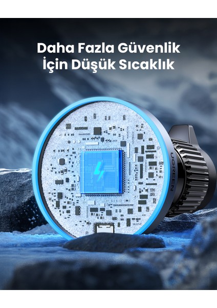 15W Magsafe Kablosuz Araç Içi Manyetik Hızlı Şarj Cihazı - 35029