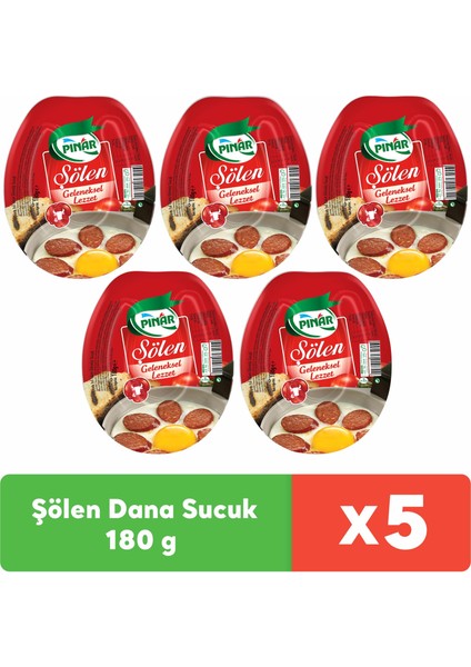 Şölen Dana Sucuk 180 g x 5 Adet