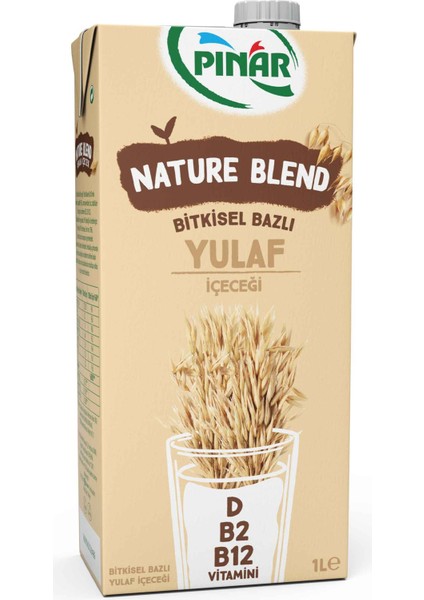 Nature Blend Bitkisel Bazlı Yulaf Içeceği 1 L Vegan Laktozsuz Ilave Şekersiz x 2 Adet fırsatları