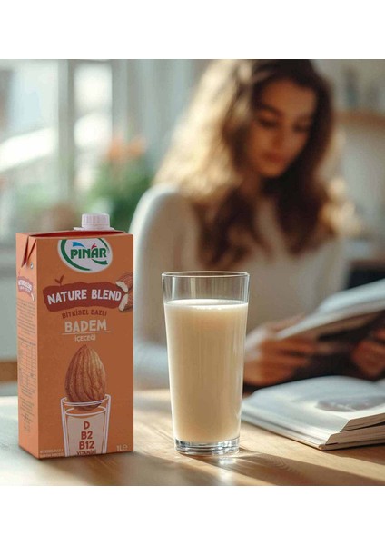 Nature Blend Bitkisel Bazlı Badem Içeceği 1 L Vegan Laktozsuz x 2 Adet