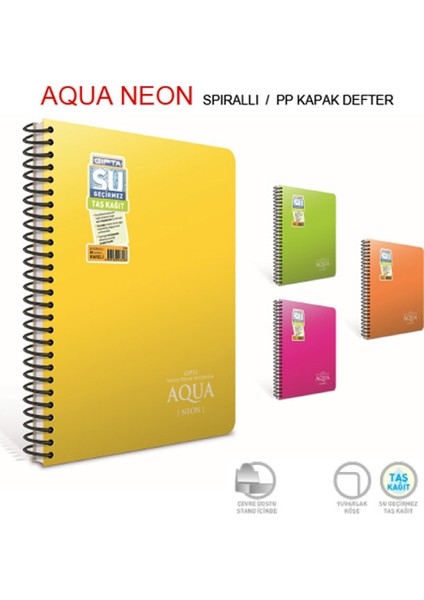 Tb A4 Spiralli Sep.pp Kapak Defter 5+2 280 Yaprak