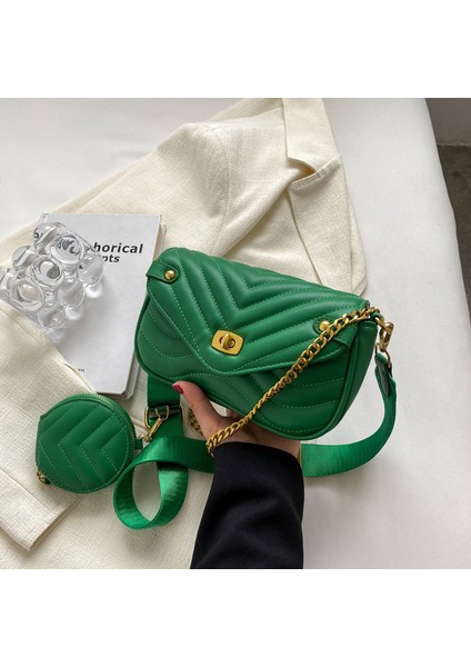 Yaz Omuz Çantası El Çantası Niş Tasarım Zincir Kadın Çantası (Yurt Dışından)