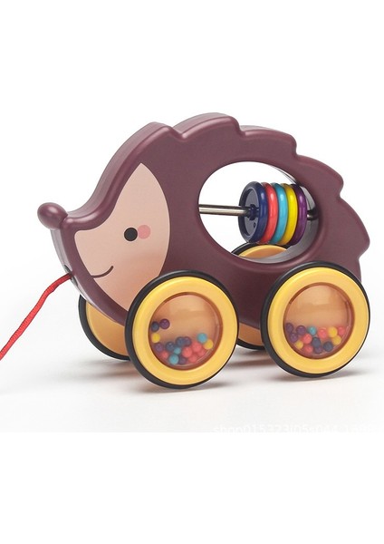 Çocukların Çekme Oyuncağı Sürücüsü, Hayvan Arabasını Çekmek Için Ipi Çekiyor (Yurt Dışından)