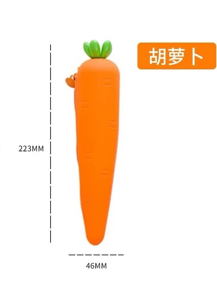 Basit Ilkokul Kırtasiye Çantası Silikon Sevimli Kalem Tutucu Ilkokul ve Ortaokul Öğrencisi Kırtasiye Saklama Çantası (Yurt Dışından)