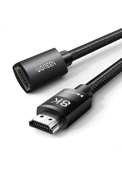 8k 60HZ Örgülü HDMI 2.1 Uzatma Kablosu 50CM
