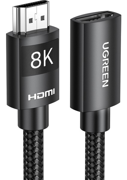 8k 60HZ Örgülü HDMI 2.1 Uzatma Kablosu 50CM modelleri