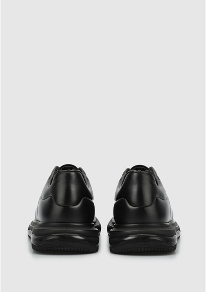 Siyah Deri Erkek Sneaker fırsatları