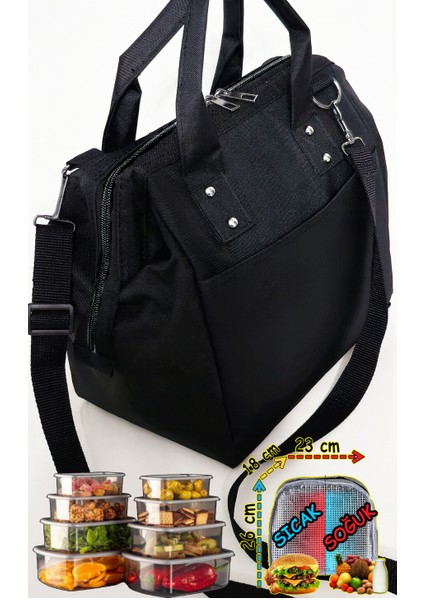Sıcak, Soğuk Isı Yalıtımlı Termal Termoslu Yemek, Mama, Beslenme, Gıda Için Taşıma Çantası fırsatları