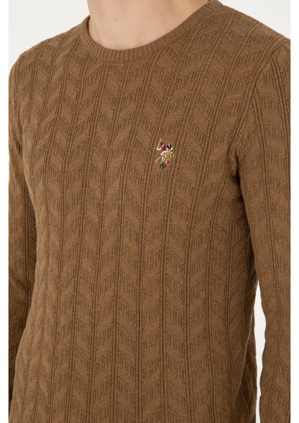 Erkek Haki Melanj Kazak /Triko 50288883-VR125