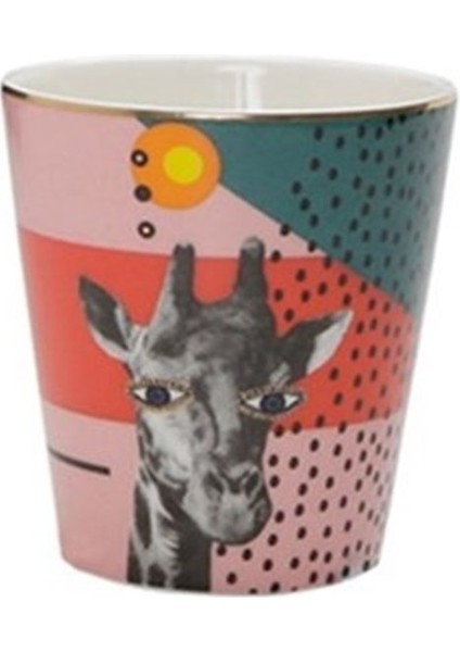 Wild Life Giraffe Bardak Porselen Desenli 320 ml Tek Parça Renkli Tasarım fiyatları