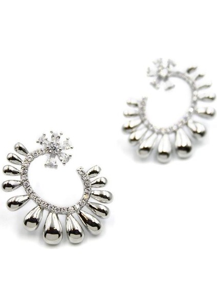 Taşlı Küpe - Gümüş fiyatları