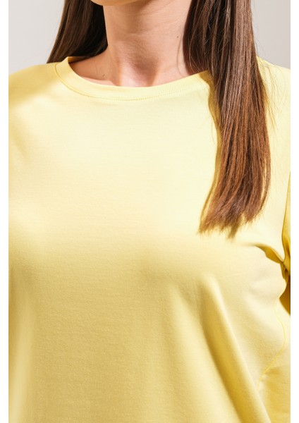 725108_KADIN Sportif Likralı Basic Kısa Kollu Tshirt modelleri